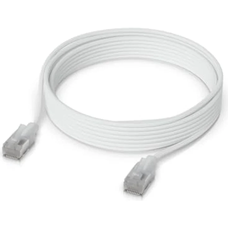 Ubiquiti UniFi UACC-Cable-Patch-EL-C6A-3M-W, Cat.6a Premium-Patchkabel, 3m, geschirmt, weiß, für 10 GbE-Netzwerke mit PoE-Unterstützung – Bild 1