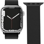 Vonmählen Milanese Loop Case 1 Band One Black 38/40/41mm, Uhrenarmband aus Stainless Steel, Schwarz