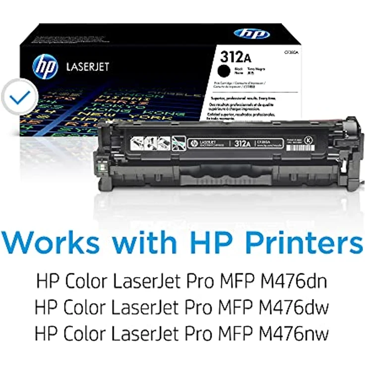 HP 312A (CF380A) Schwarz Original Toner für HP Color Laserjet Pro MFP M476 – Bild 3