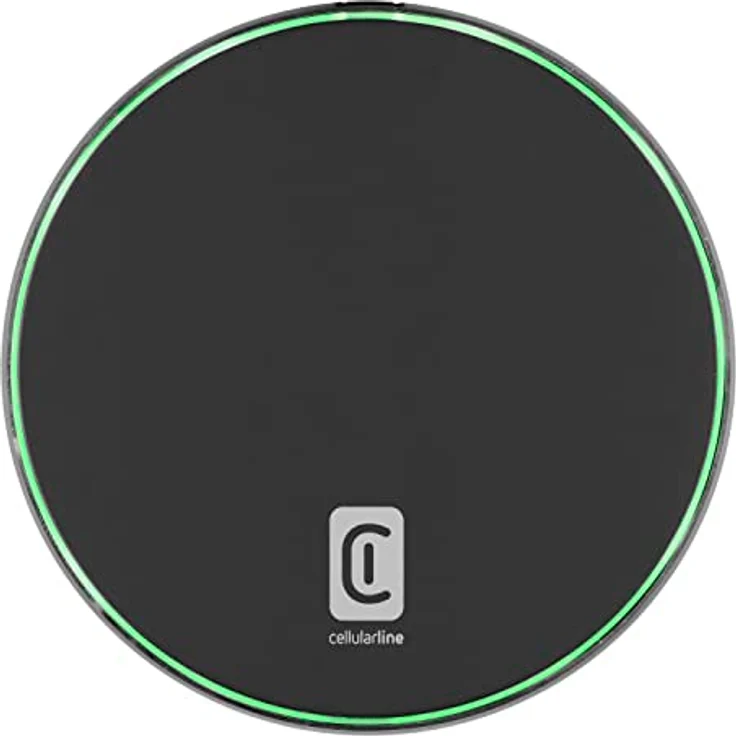 Cellularline | Fast Pad | Wireless Ladestation mit bis zu 15 W Ausgang - USB-C-Eingang - LED-Ladeaktivierung - Schwarz – Bild 1