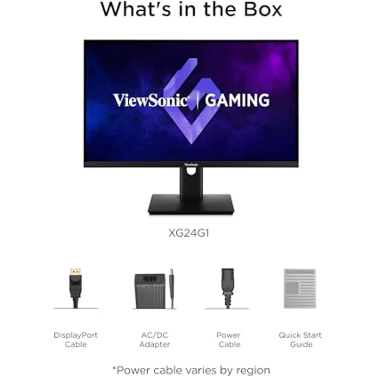 ViewSonic XG24G1, 24" FHD Gaming-Monitor mit 180 Hz Bildwiederholfrequenz und 1 ms Reaktionszeit – Bild 9