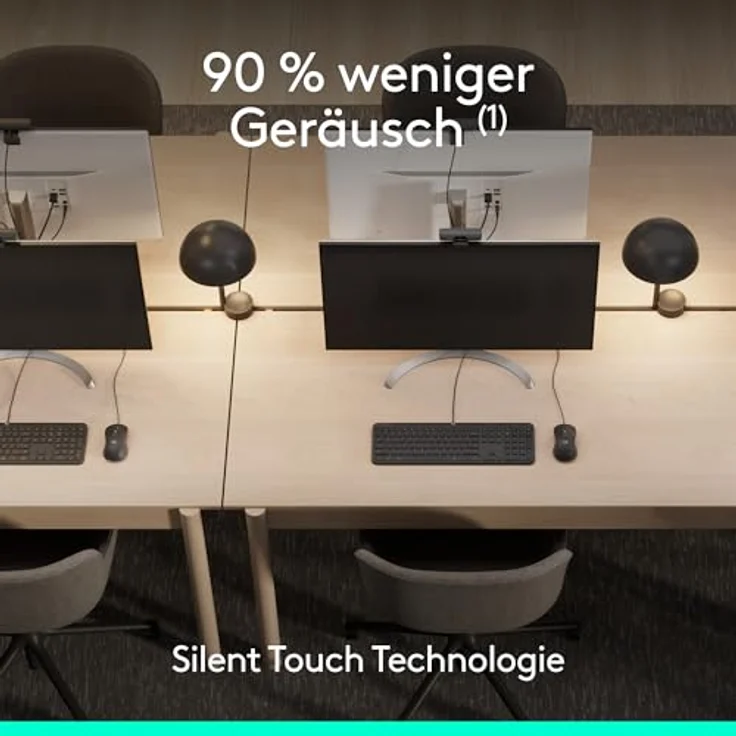 Logitech Signature Wired M520 for Business, optische kabelgebundene Maus mit USB-C, leisen Klicks und anpassbarer DPI-Taste, für Windows/Mac/Chrome, grafit – Bild 4