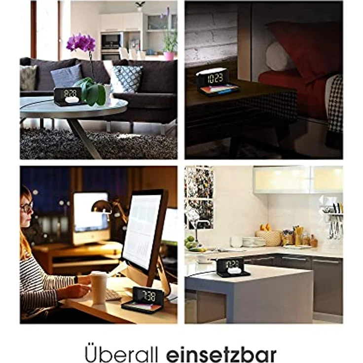 TERRATEC ChargeAir clock! Ladestation kabellos Smartphone Wecker – Bild 6