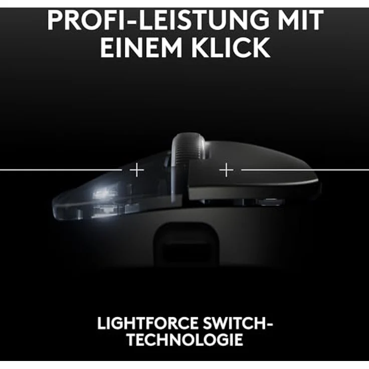 Logitech G PRO X SUPERLIGHT 2 DEX LIGHTSPEED Gaming-Maus, 60g leicht, 5 programmierbare Tasten, 32K-DPI-Sensor, USB-C - Schwarz – Bild 5