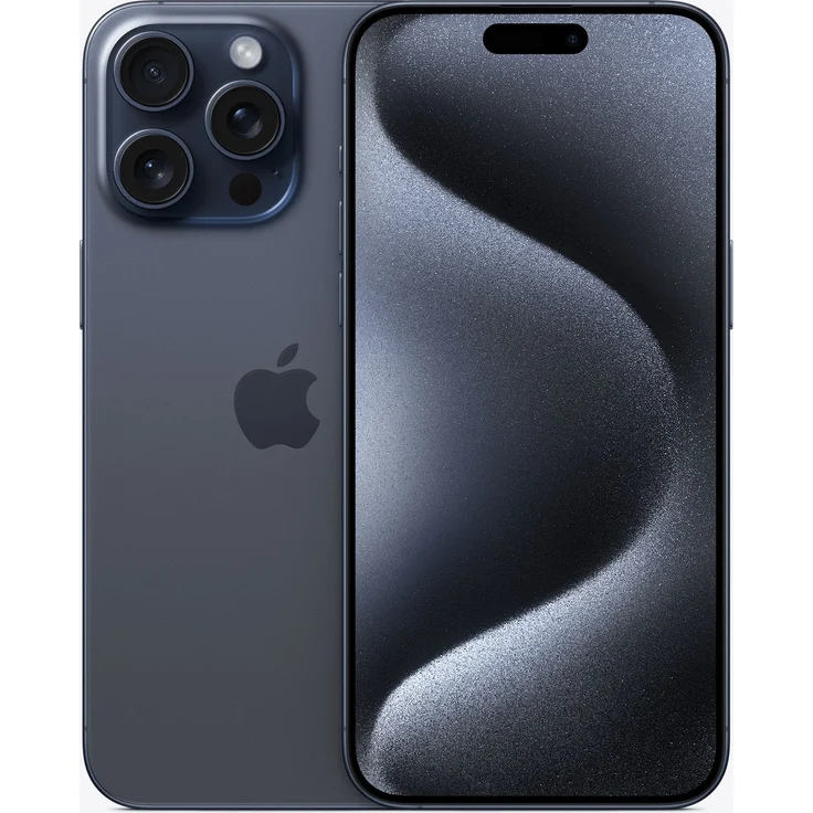 Apple iPhone 15 Pro Max 5G Smartphone 17,018cm (6,7 Zoll) OLED-Display, 256 GB interner Speicher, iOS 17, Titan Blau – Bild 1