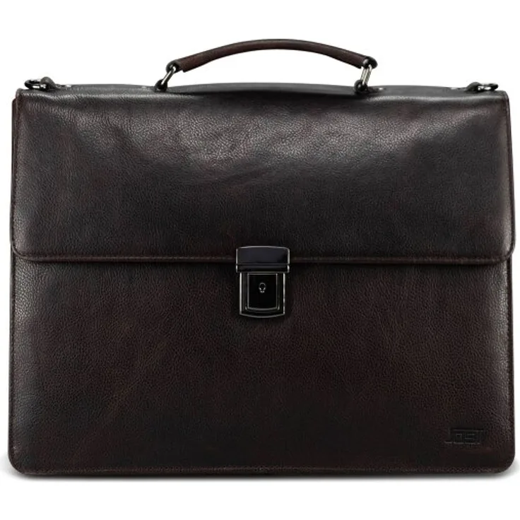 Jost London Aktentasche Leder 40 cm mit Laptopfach, braun