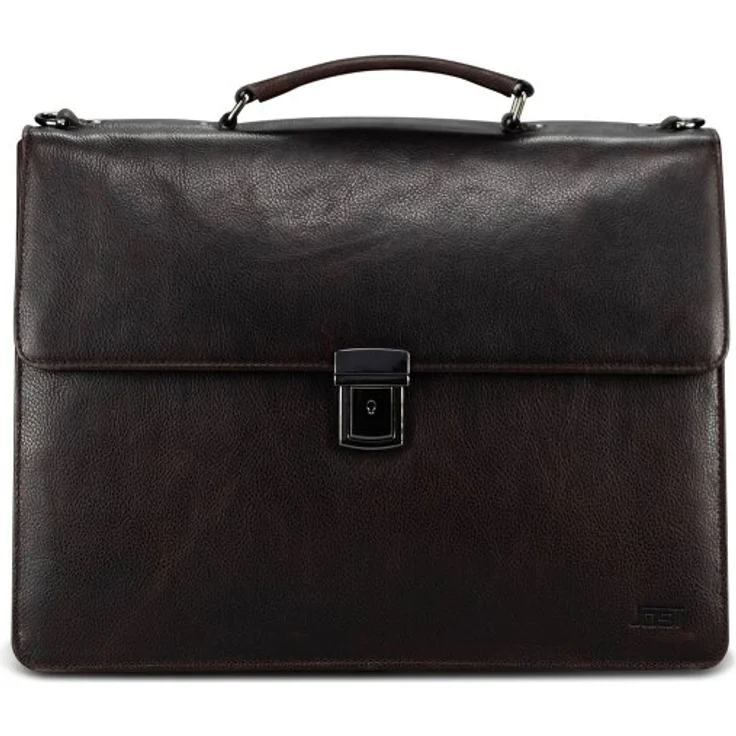 Jost London Aktentasche Leder 40 cm mit Laptopfach, braun