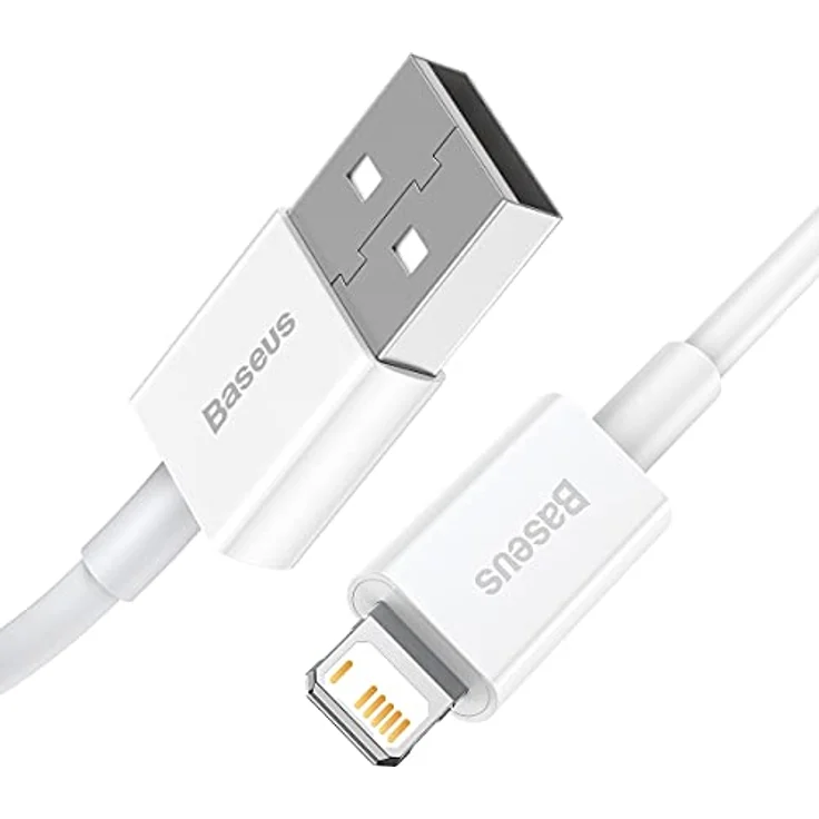 Baseus Superior USB-auf-Lightning Kabel, 2m, Schnellladung 2,4A, Weiß – Bild 9