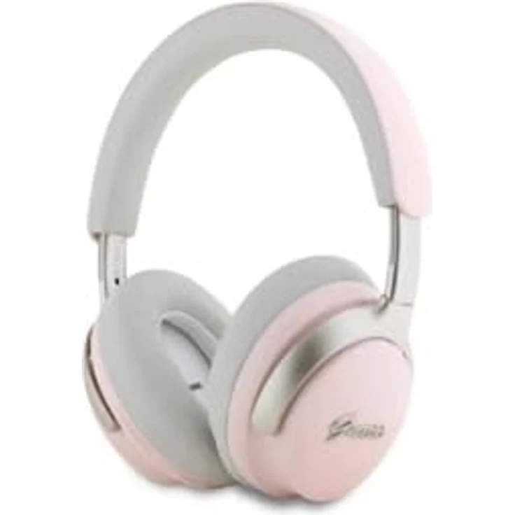 CG Mobile Guess Ohrhörer Bluetooth ANC/ENC DB Metal Script Logo pink, Over-Ear Kopfhörer mit IPX4 Schutzart
