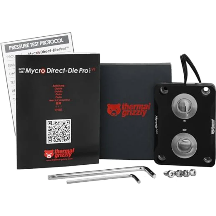 Thermal Grizzly Intel 1851 Mycro Direct-Die Pro RGB V1 Wasserkühler – Blau, optimiert für LGA1851, Direct-Die-Montage, verbesserte Kühlleistung – Bild 4