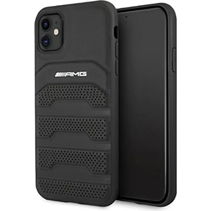 Mercedes-Benz Hard Cover Debossed Black, fÃ¼r iPhone 11, AMHCN61GSEBK (iPhone 11), Smartphone HÃ¼lle, Schwarz