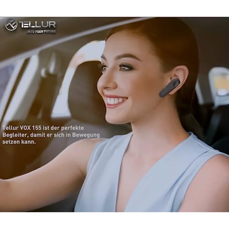 Tellur Vox 155 Black, Bluetooth Headset mit Aktiver Geräuschunterdrückung und 9h Akkulaufzeit, Kabellos, Schwarz – Bild 9