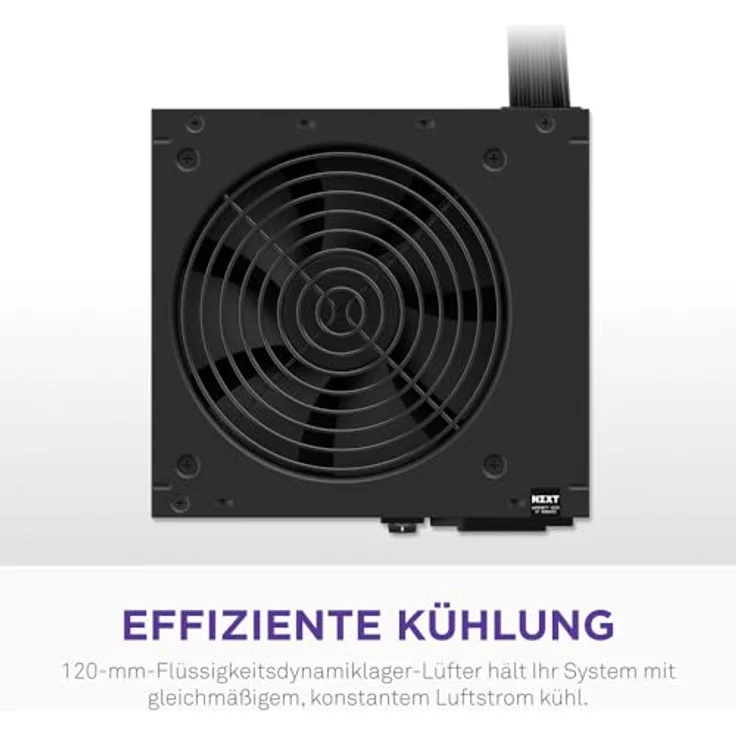 NZXT C750 Bronze, 750 Watt PC-Netzteil mit 80 PLUS Bronze-Zertifizierung, modulares Kabelmanagement, schwarz – Bild 6