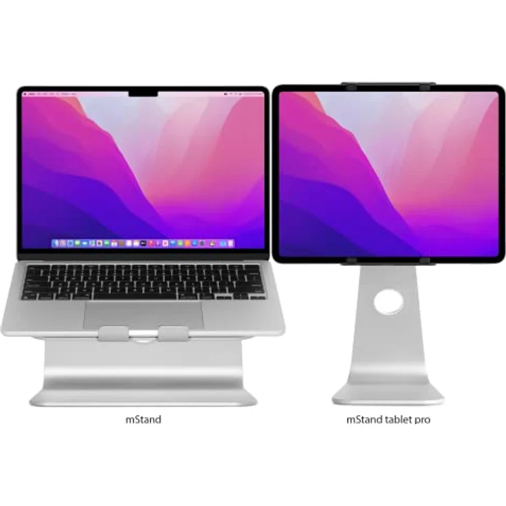 Rain Design mStand Laptop Stand - Starlight, Ergonomic Riser with Cable Management for Apple Macbooks and Laptops under 10.4 inches – Bild 4