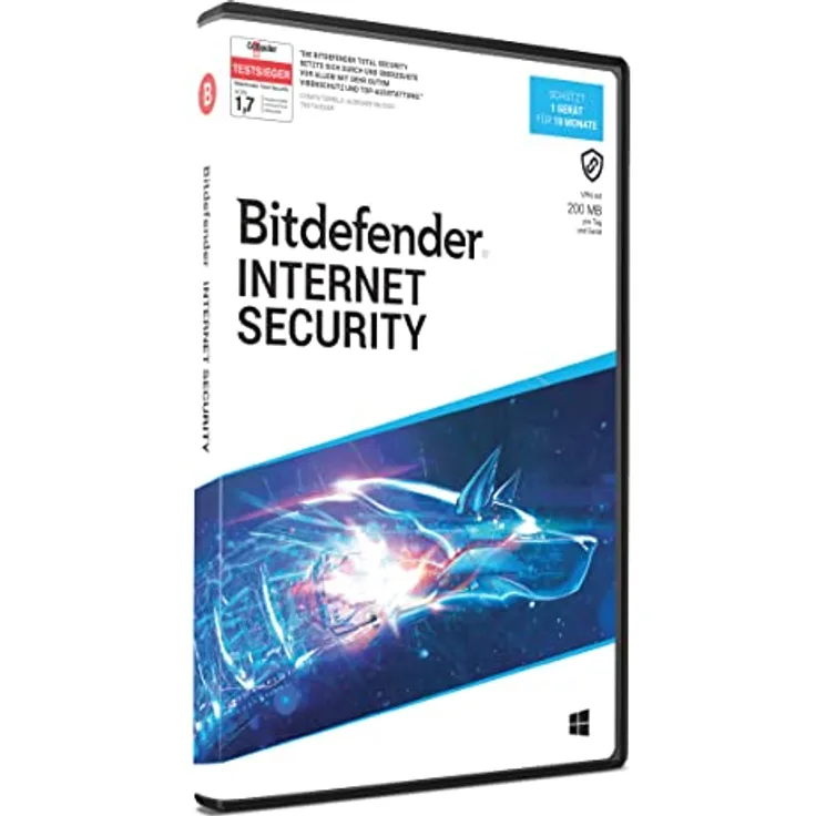 Bitdefender Internet Security 1 Gerät / 18 Monate (Code in a Box)
