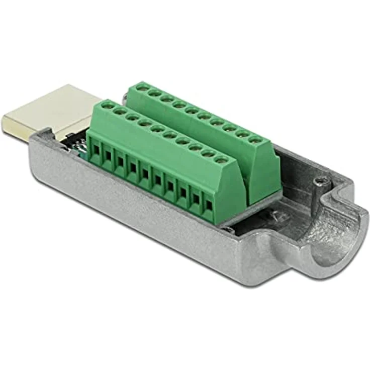 DeLOCK HDMI-A Stecker zu Terminalblock Adapter, Metall Gehäuse, robust und langlebig – Bild 4