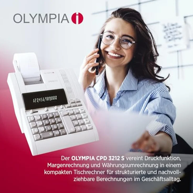 Olympia CPD 3212 S Tischrechner Druckend – Bild 9