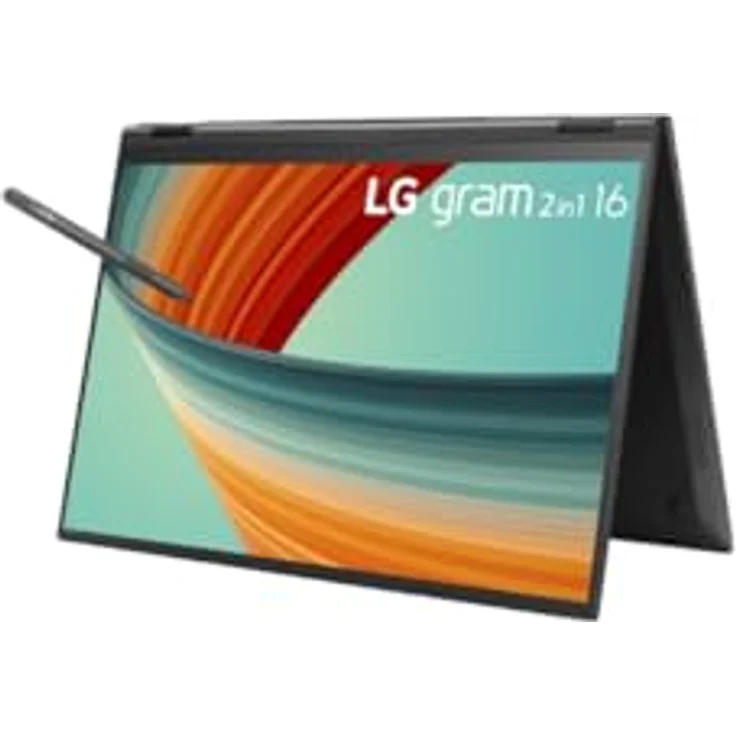 LG Gram 16 16T90R-G.AP78G, 16" QHD Touch Display, Intel Core i7, 1TB SSD, Windows 11 Pro - silber – Bild 3