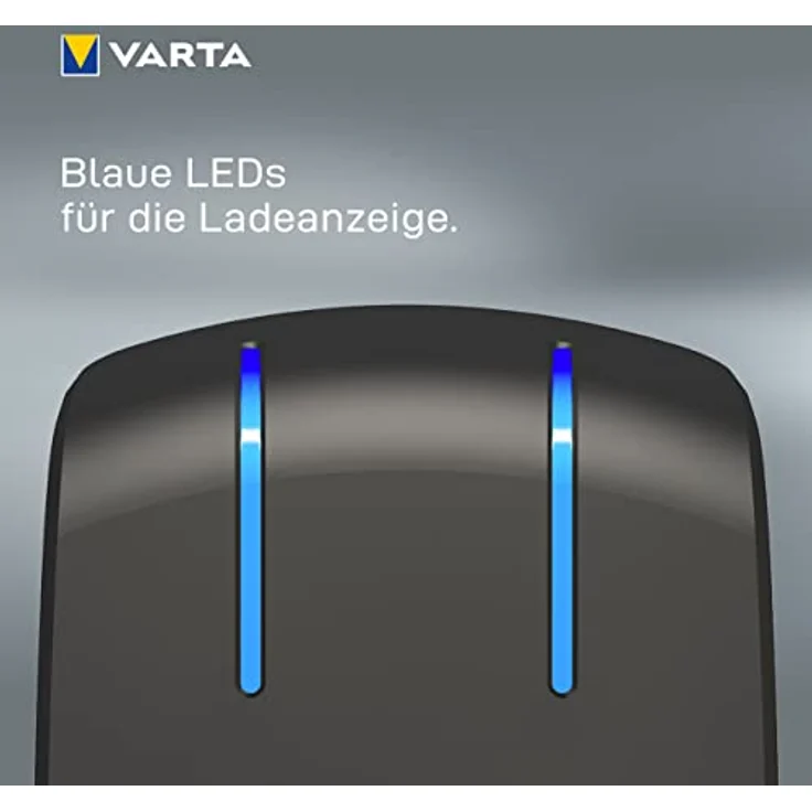Varta Plug Ladegerät lädt 2 oder 4 Mignon (AA) oder Micro (AAA) rechargeable Ni-MH Akkus (zur gleichen Zeit, Design kann abweichen) – Bild 5