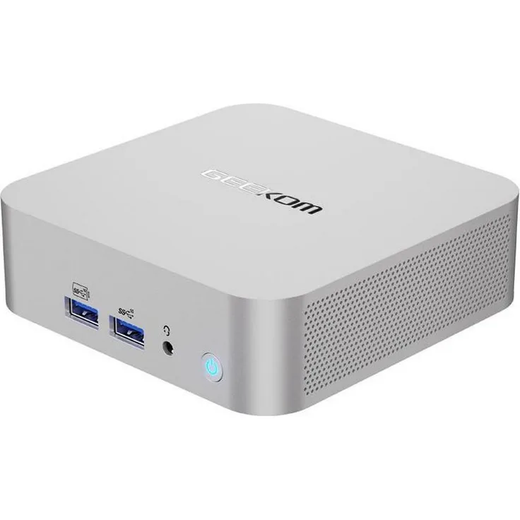GEEKOM A8-16-1T, Mini PC mit 8-Kern AMD Ryzen 7 8745HS, 16 GB RAM, 1 TB SSD, Windows 11 Pro, unterstützt bis zu 4 Monitore, schwarz