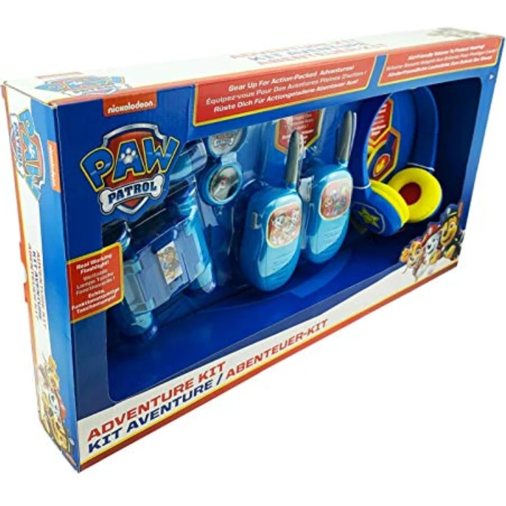 eKids PW-V302 Paw Patrol Abenteuer-Set Kinder-Kopfhörer mit Kompass, Taschenlampe, Fernglas, Walkie-Talkies – Bild 3