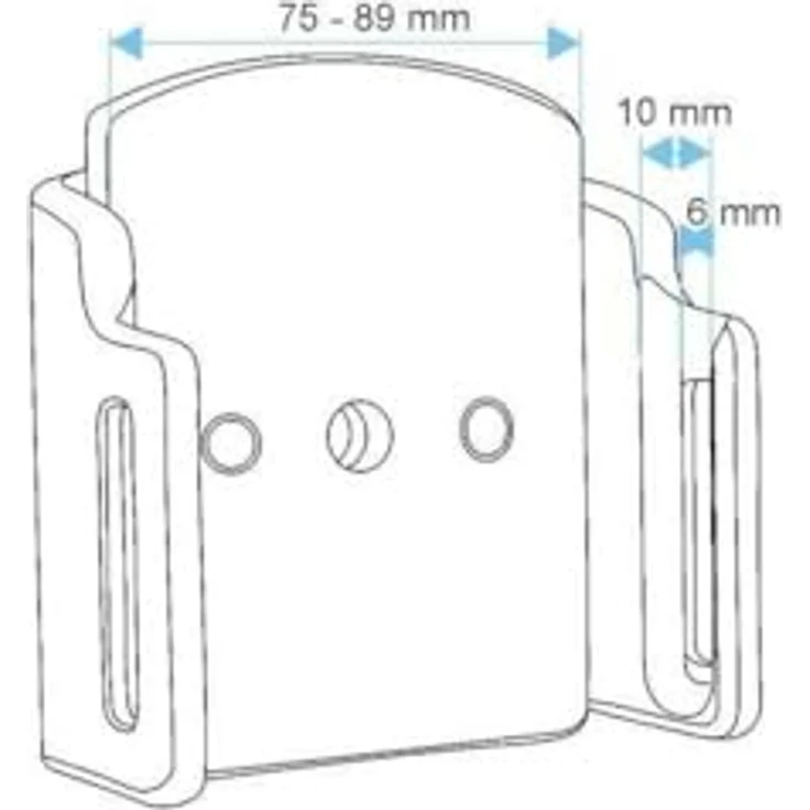 Brodit 511479 Universeller passiver Handyhalter (Breite: 75-89 mm, Dicke: 6-10 mm) – Bild 4