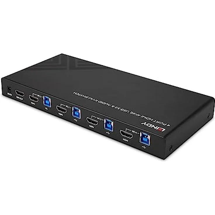 LINDY 4 Port HDMI 4K60, USB 3.0 & Audio KVM Switch, W128802323 – Bild 2