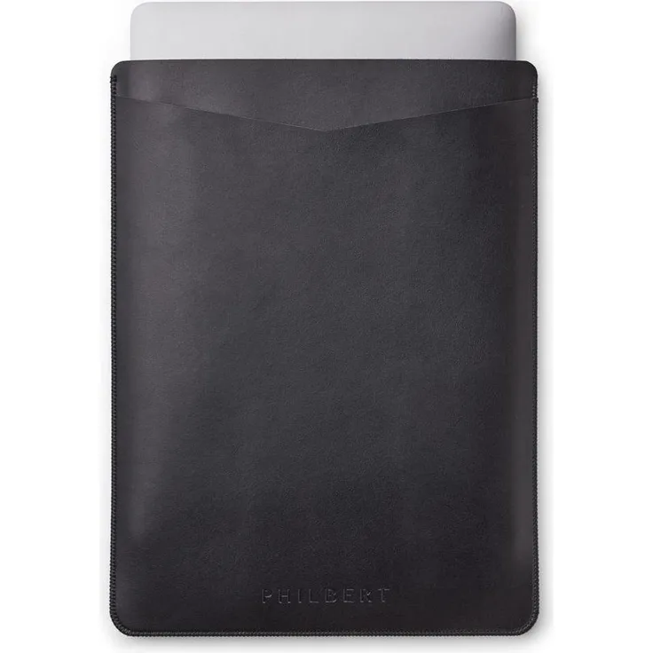 Philbert Design Philbert Ultra Slim Sleeve, schwarze Notebooktasche für MacBook 15”/16” M1/M2 (2021-2023), wasserfest