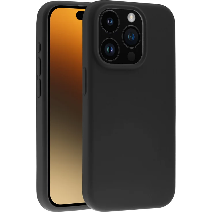 Vivanco Mag Hype Cover für Apple iPhone 15 Pro Max, Schwarz, mit Magnetic Wireless Charging Support
