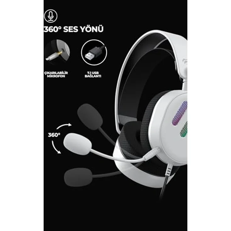 Havit Gaming Headset kabelgebunden USB – Komfortable Kopfhörer mit hochwertigem Mikrofon – Bild 5