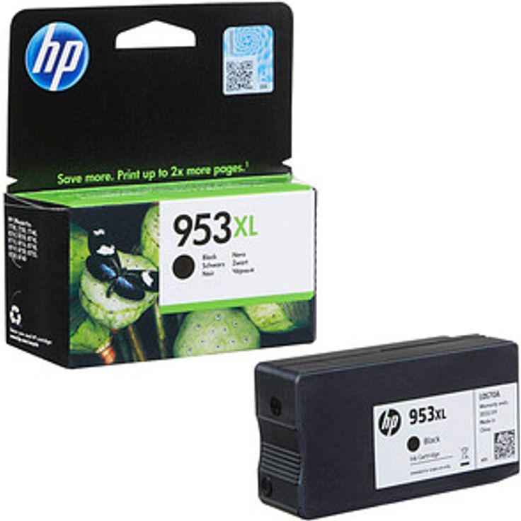 HP 953XL (L0S70AE) schwarze Druckerpatrone, Originalpatrone mit 2.000 Seiten Druckleistung und 42,5 ml Füllmenge