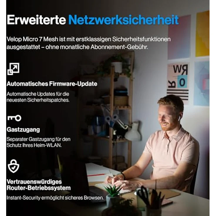 Linksys Velop Micro 7 BE5000, Dual-Band Wi-Fi 7 Mesh System (3-Pack) Router mit hoher Reichweite – Bild 4