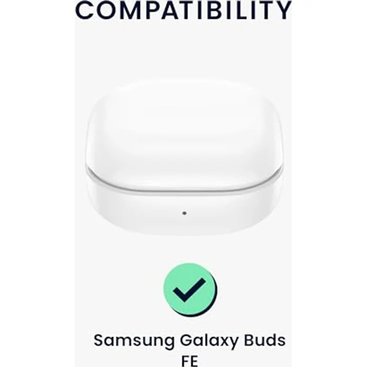 kwmobile Hülle kompatibel mit Samsung Galaxy Buds FE Kopfhörer - Silikon Schutzhülle Etui Case Cover Schoner in Dunkelblau – Bild 2