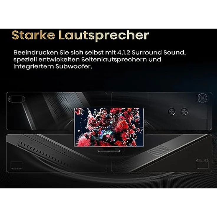 Hisense 65UXKQ 164 cm (65 Zoll) Fernseher, 4K Mini LED ULED, Smart TV, HDR10+, Dolby Vision IQ, Triple Tuner, 144 Hz (VRR), Airplay, Alexa Built-in, Dolby Atmos, Anthrazit (2023) – Bild 5