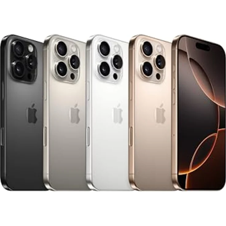 Apple iPhone 16 Pro Max 5G Smartphone (6,9 Zoll) OLED-Display, 1 TB interner Speicher, iOS 18, Titan schwarz – Bild 4