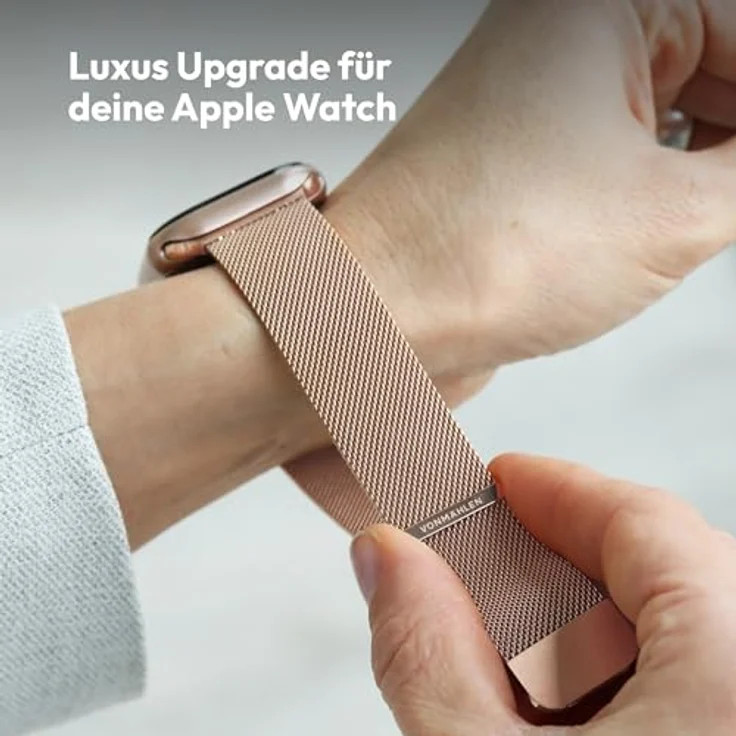 Vonmählen Milanese Loop 2 Armband für Apple Watch 44 | 45 | 46 | 49 mm, Roségold, versandkostenfrei – Bild 5
