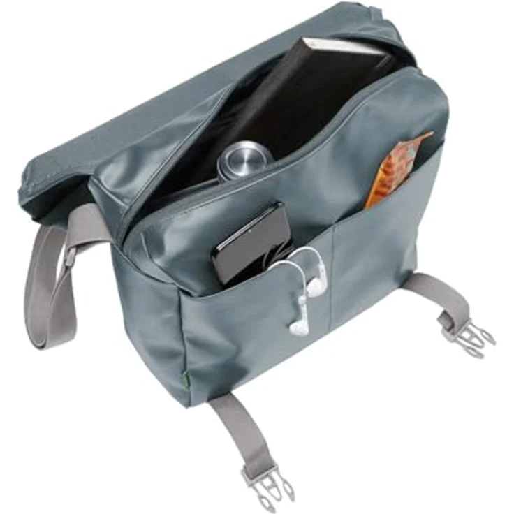 Vaude Mineo Messenger, Laptop-Tasche aus 100% Polyester, 30 cm x 10 cm x 24 cm, grün – Bild 5
