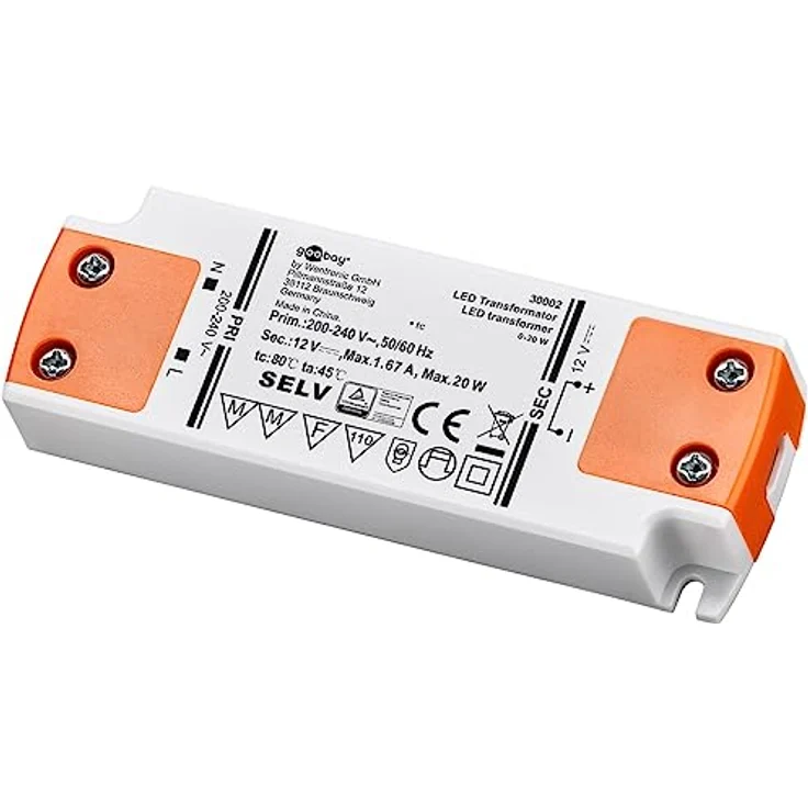Goobay LED-Treiber 20 Watt, 1670 mA, PC-Netzteil – Bild 1