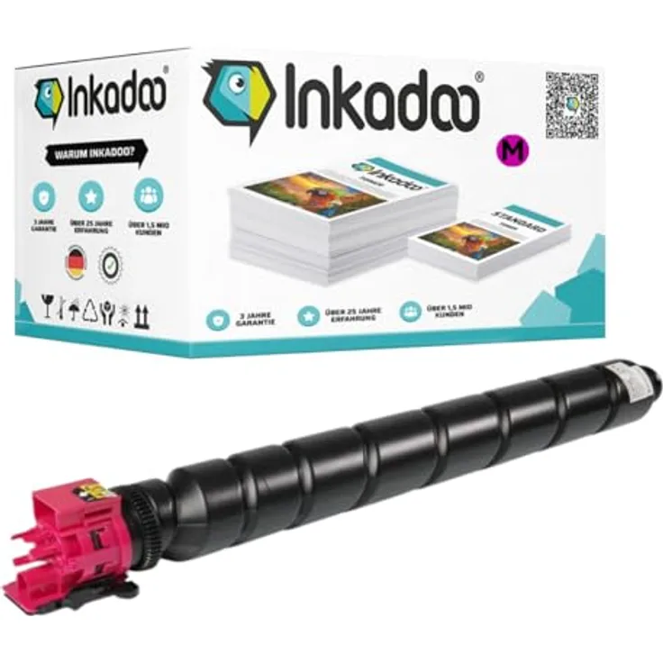 Inkadoo Kompatibler Toner für Kyocera 1T02RLBNL0 / TK-8335M, Magenta, ca. 15.000 Seiten, passend für TASKalfa 3252 ci und 3253 ci