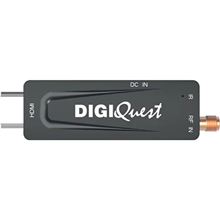 Digiquest DecoderTerrestre XO Stick, DVB-T2, Schwarz - 2-in-1-Fernbedienung, Mediaplayer-Funktion, Energieeinsparung durch USB-Stromversorgung