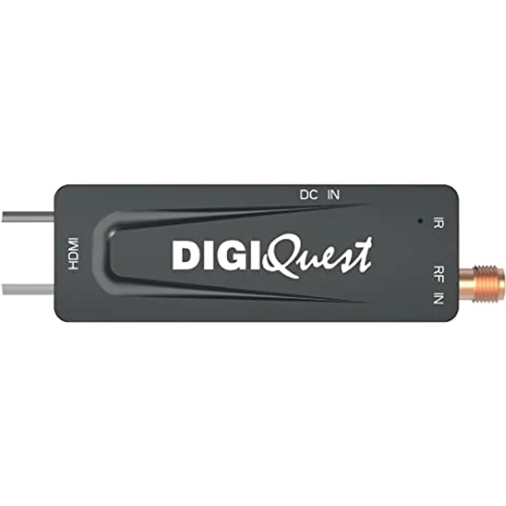 Digiquest DecoderTerrestre XO Stick, DVB-T2, Schwarz - 2-in-1-Fernbedienung, Mediaplayer-Funktion, Energieeinsparung durch USB-Stromversorgung – Bild 1