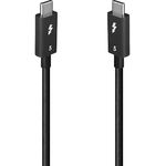 Lindy 1m Thunderbolt 5 Kabel, USB 4.0 mit bis zu 80 Gbps Datenübertragung, bidirektional, Thunderbolt-zertifiziert, bis zu 240W Power Delivery