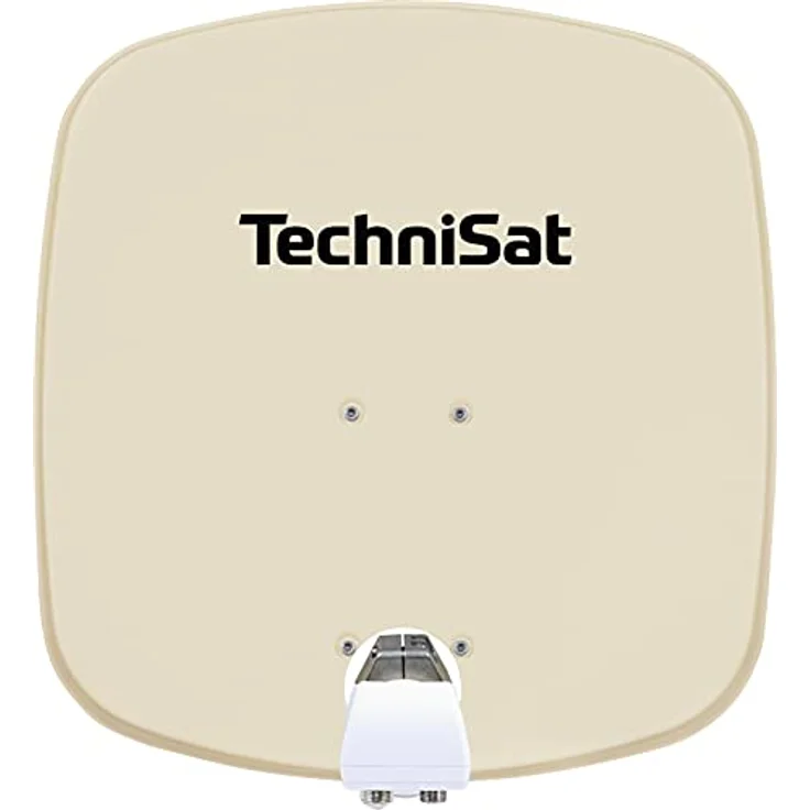 TechniSat DIGIDISH 45 – Satelliten-Schüssel für 2 Teilnehmer (45 cm kleine Sat Anlage - Komplettset mit Wandhalterung und Universal Twin-LNB) beige – Bild 2