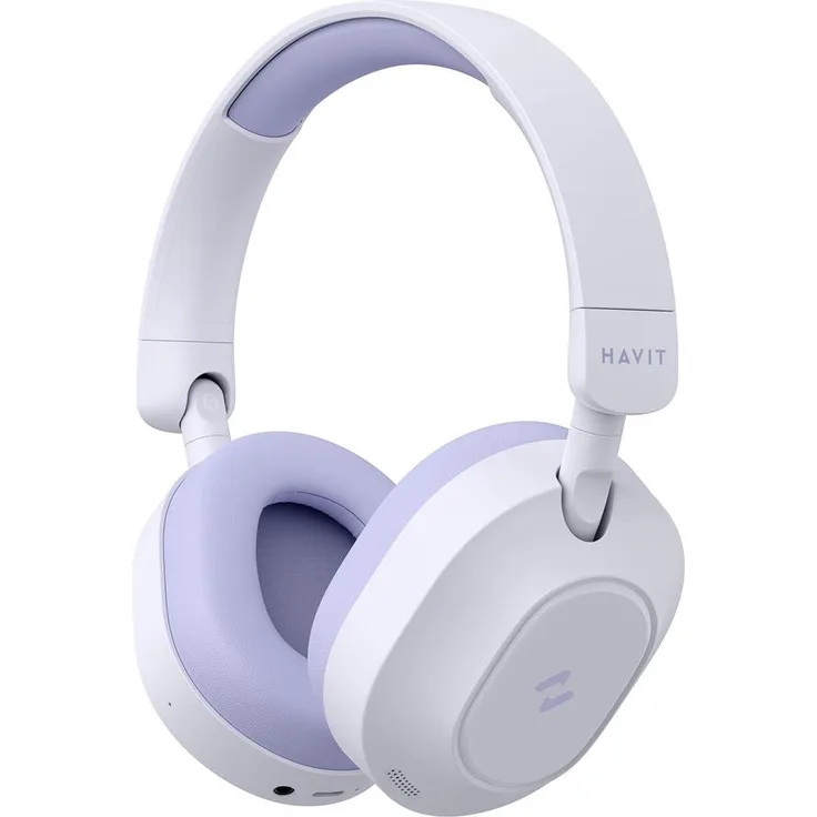 Havit H668BT, Bluetooth-Kopfhörer in Violett mit aktiver Geräuschunterdrückung und bis zu 80 Stunden Akkulaufzeit