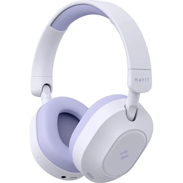 Havit H668BT, Bluetooth-Kopfhörer in Violett mit aktiver Geräuschunterdrückung und bis zu 80 Stunden Akkulaufzeit