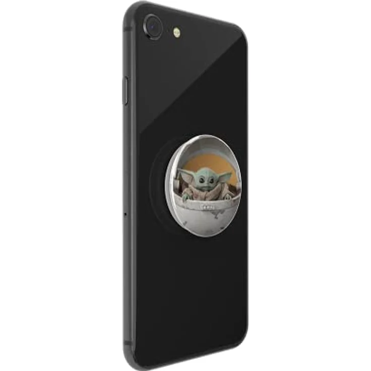 PopSockets PopGrip - Ausziehbarer Sockel und Griff für Smartphones und Tablets mit einem Austauschbarem Top - The Child Pod (Baby Yoda) – Bild 5