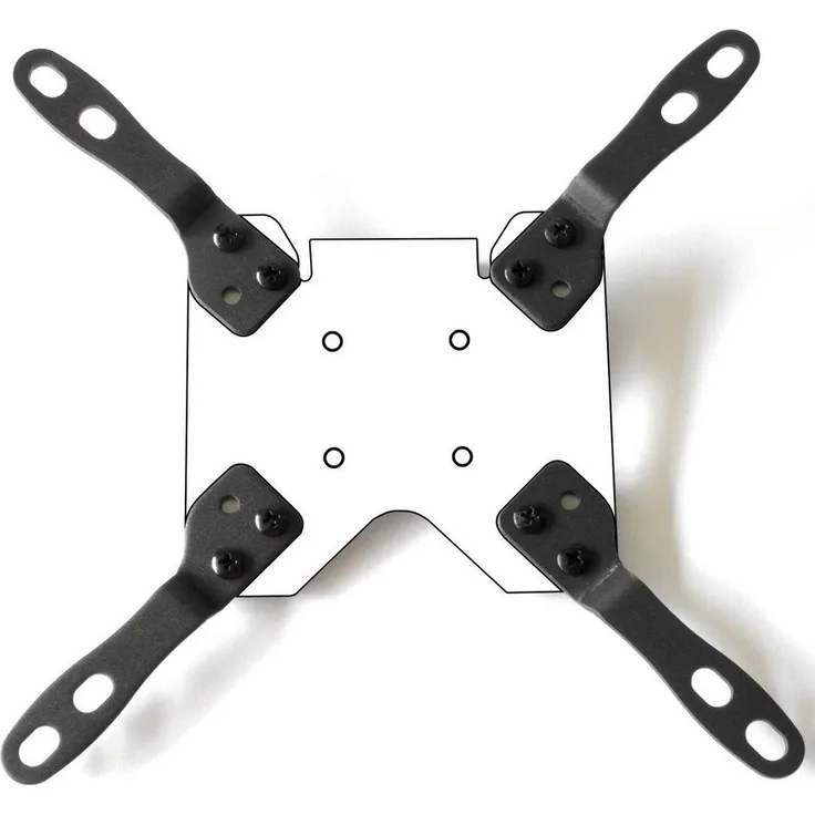 Drall Instruments TV-Wandhalterung AD6NK, VESA Adapter Erweiterung von 100 auf 200, schwarz, 4-tlg., Belastbarkeit 30 kg