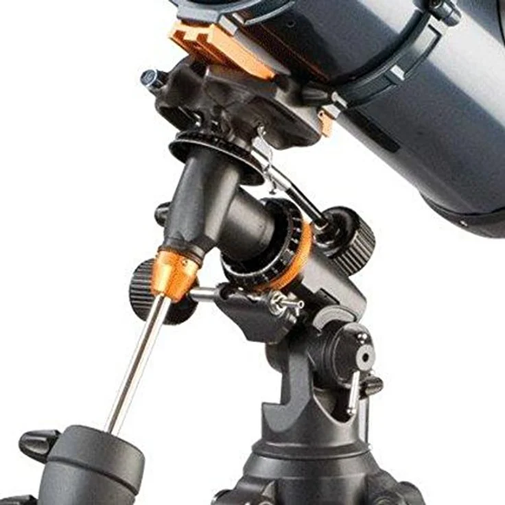 Celestron AstroMaster 130 EQ 130-650 Newton-Spiegelteleskop mit Nachführmotor und Stahlstativ – Bild 3