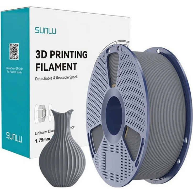 SUNLU PLA Classic Filament 1KG, 1,75 mm, zuverlässiges 3D Druckmaterial für präzise Ergebnisse, ideal für Einsteiger und Profis