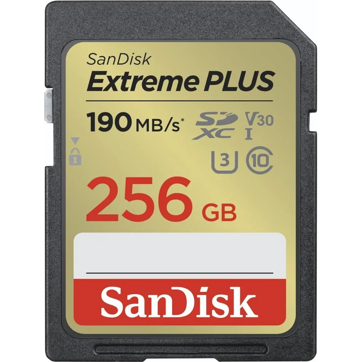 WD EXTREME PLUS 256GB SDHC MEMORY (SDXC, 256 GB, U3, UHS-I), Speicherkarte